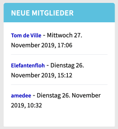 Neue Mitglieder ausblenden - 2CVForum