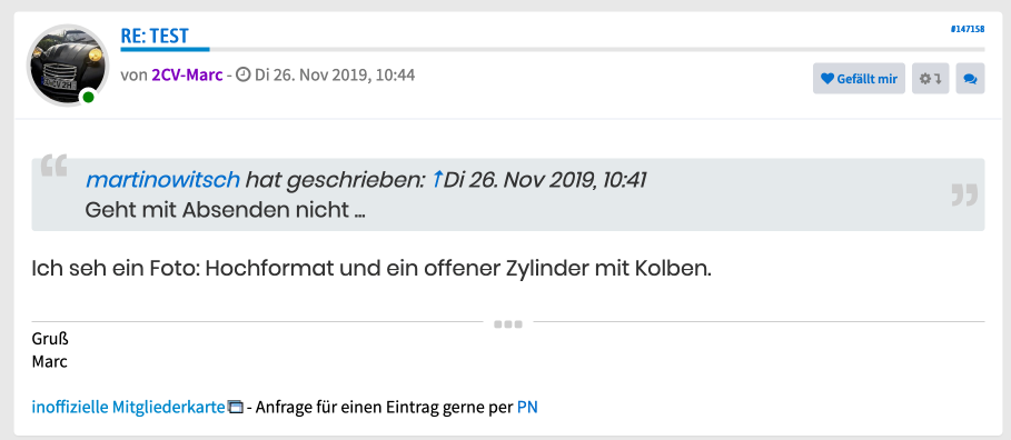 Schriftgröße Beitrag- 2CVForum
