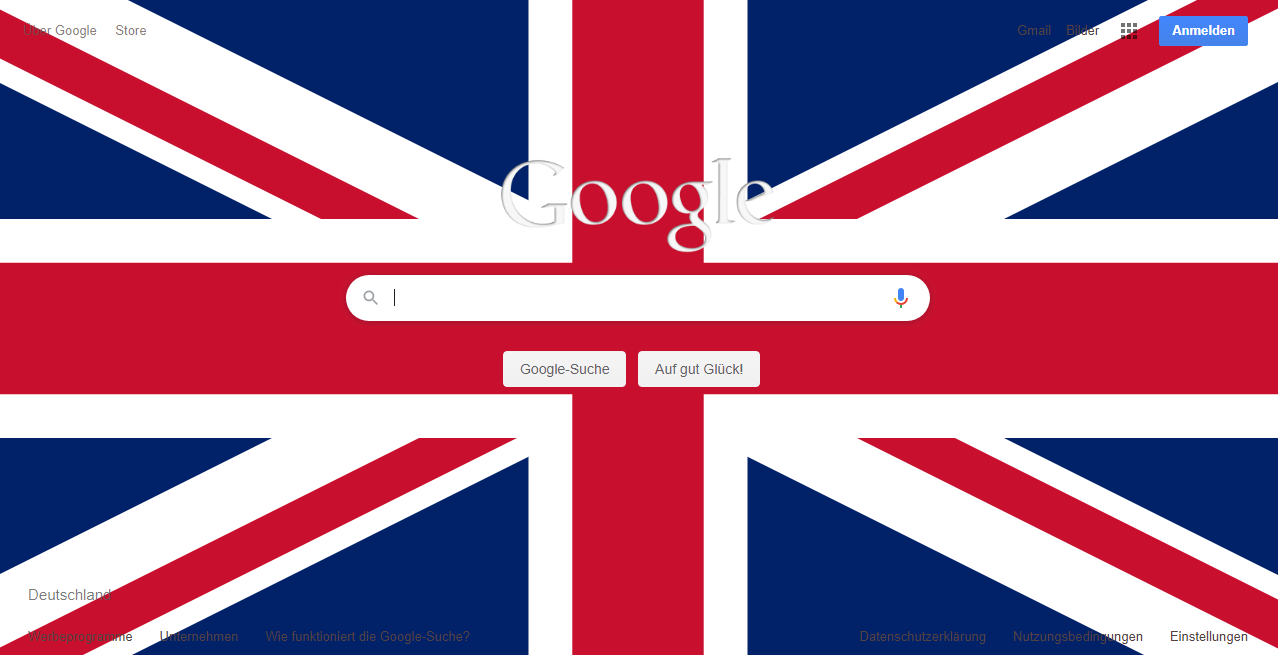 United Kingdom Flag for Google