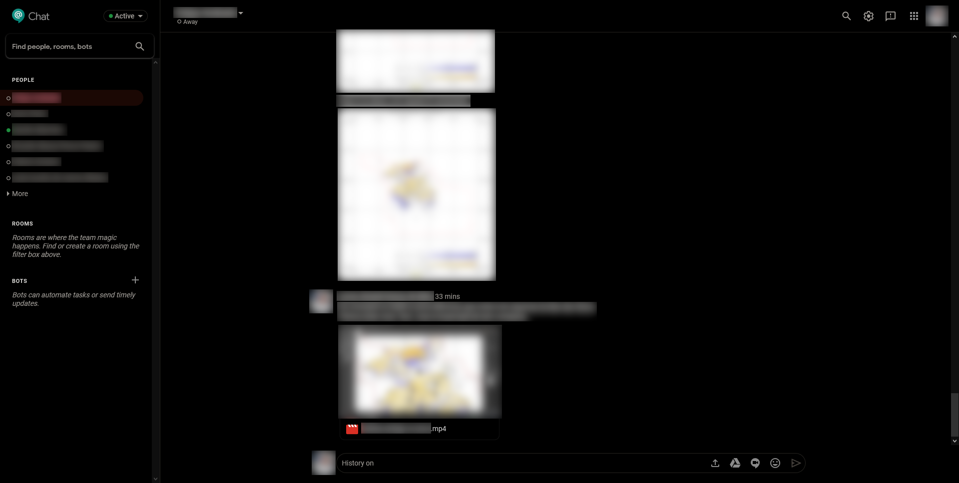 Google Chat - Inverted