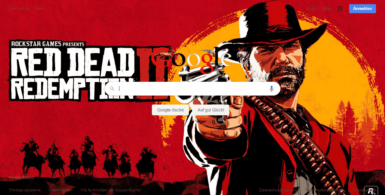 Red Dead Redemption 2 background for Google