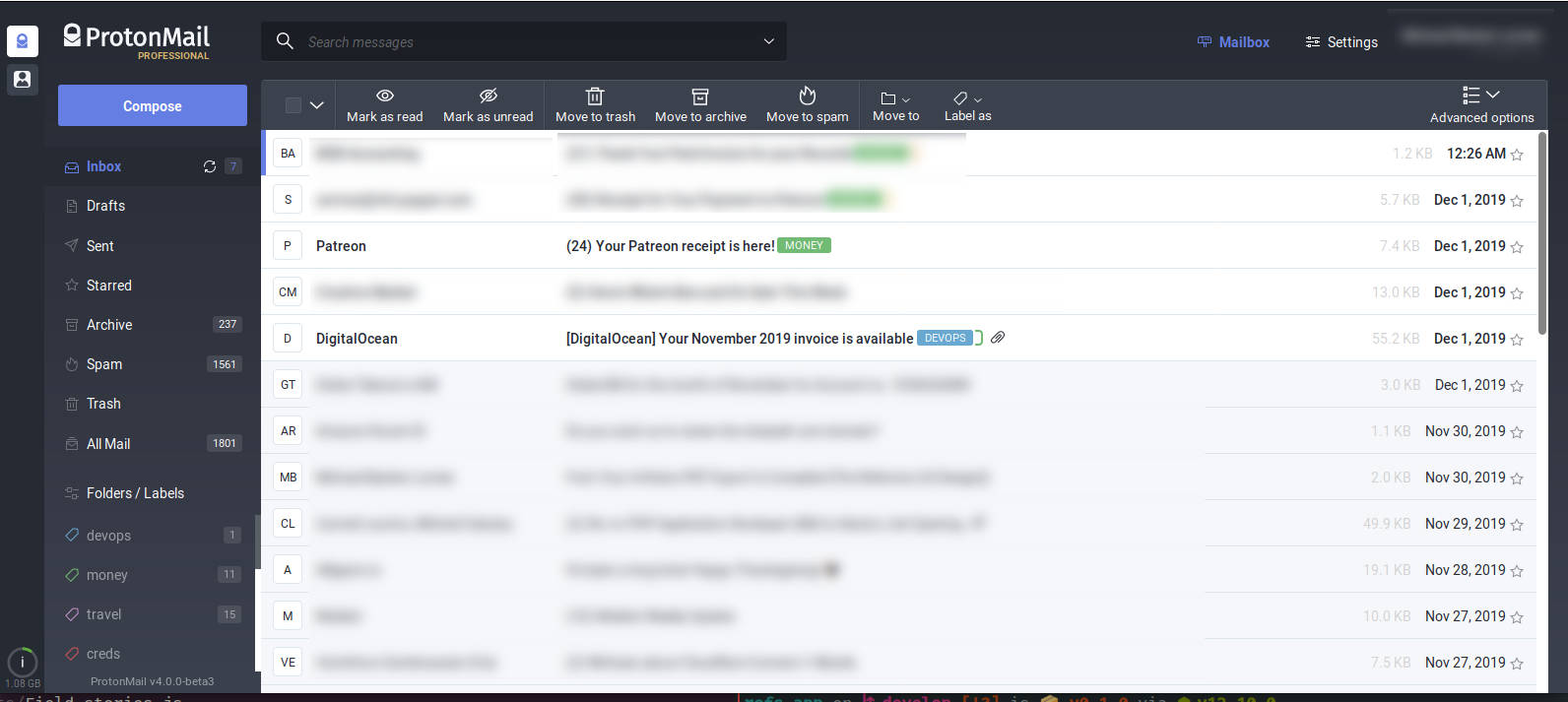 ProtonMail 4 *beta*
