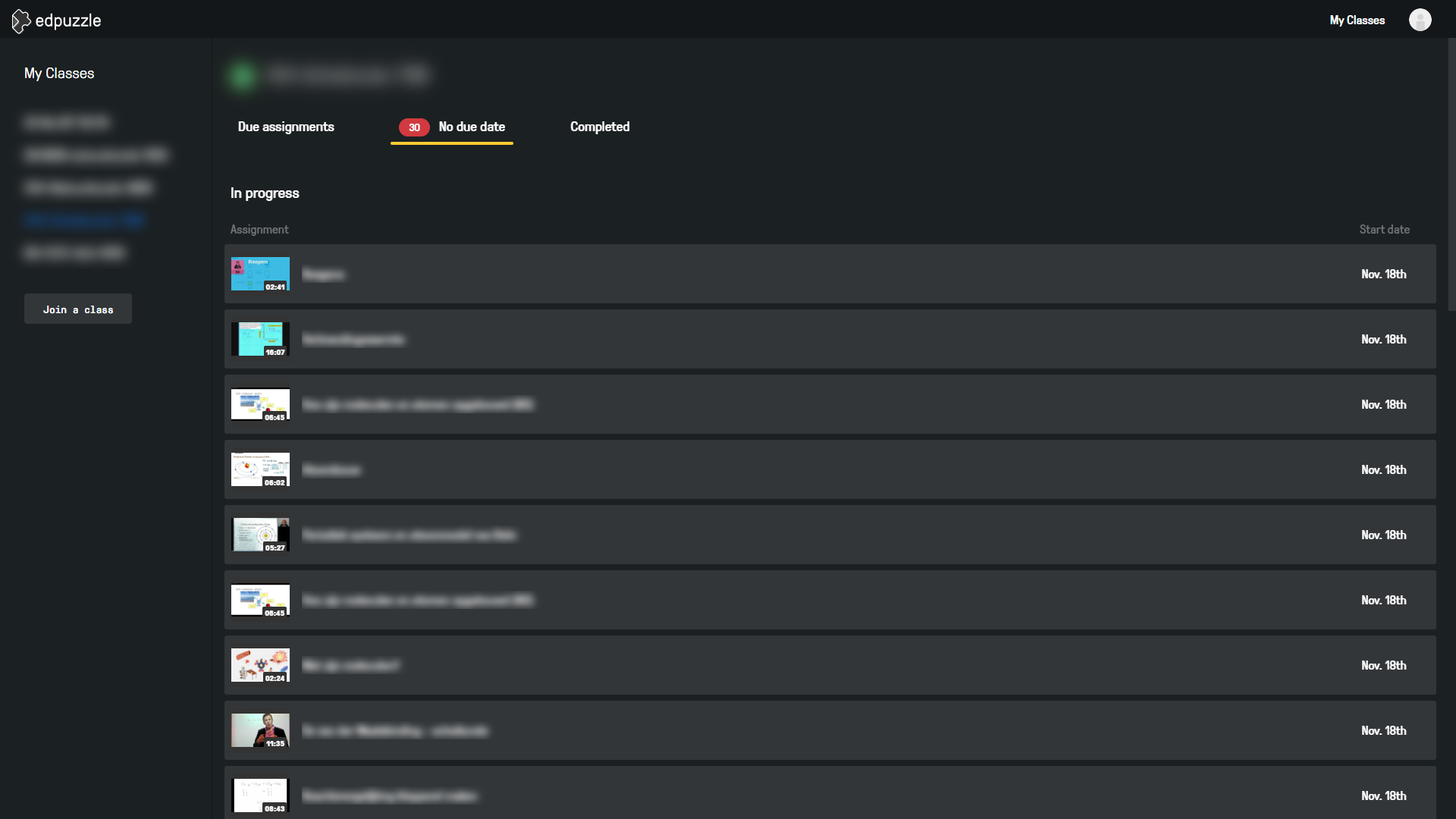 Edpuzzle Dark Theme [V1.1.1]