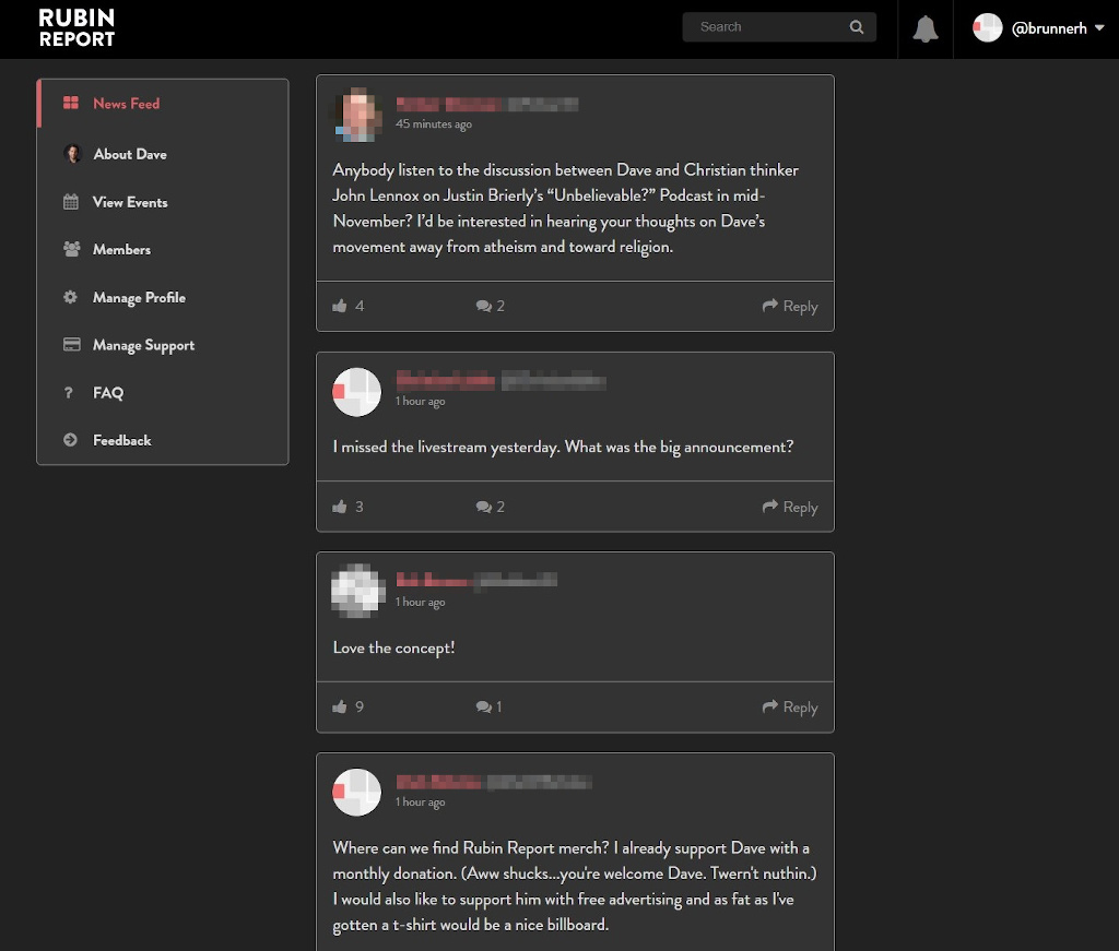 Rubin Report Community Dark Feed
