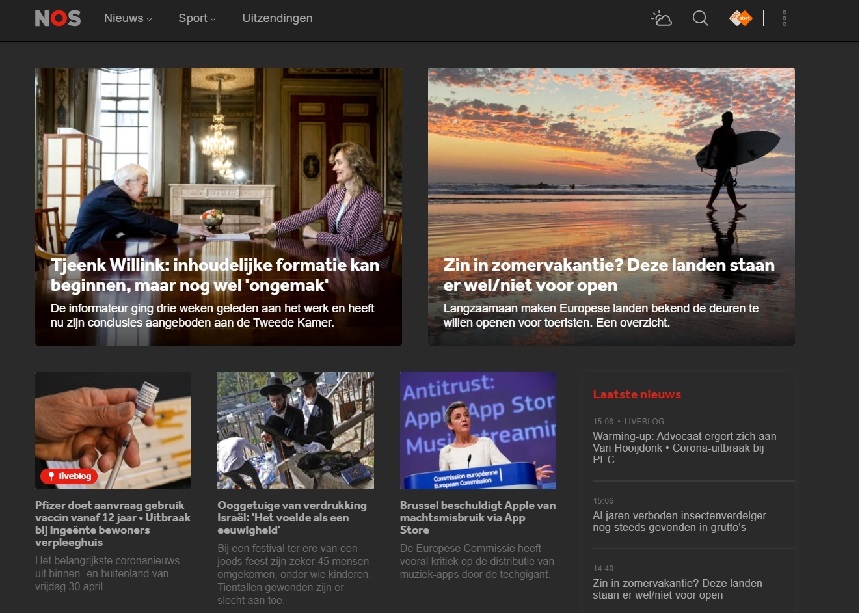 nos.nl Dark theme 2.0