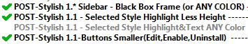 Stylish1* Checkmarks + Compact OLDSTYLE