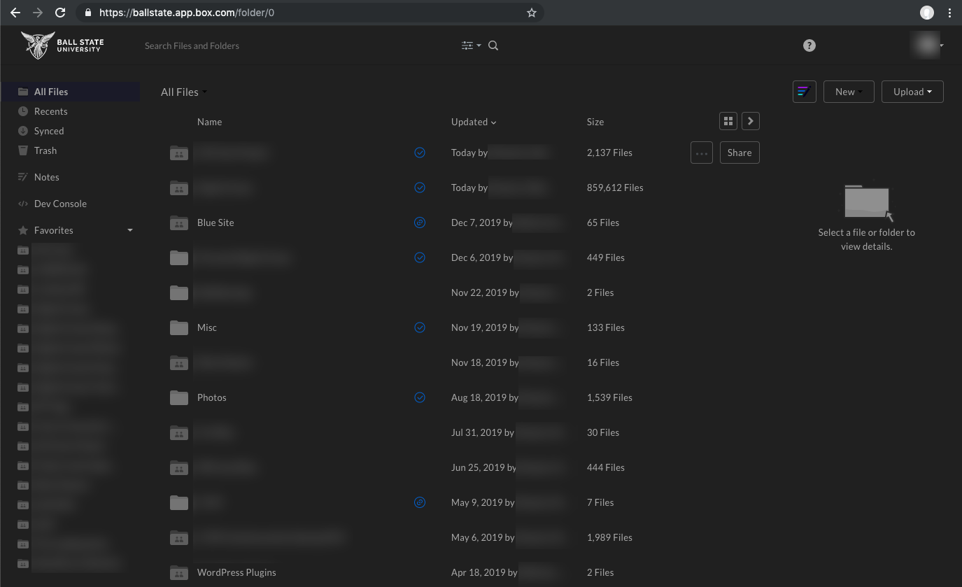 Box.com - Dark Mode