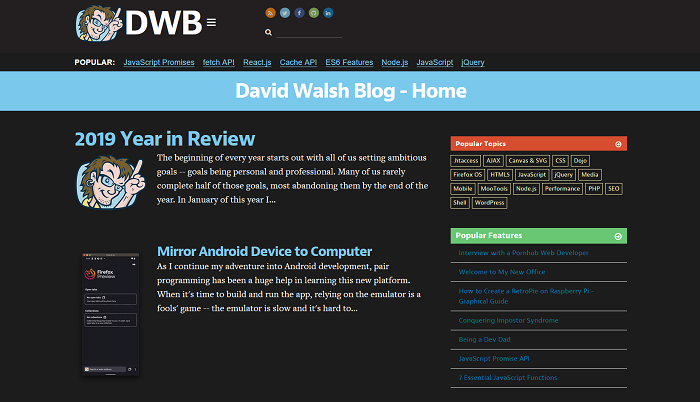 David Walsh Dark