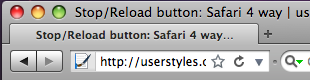 Stop/Reload button: Safari 4 way