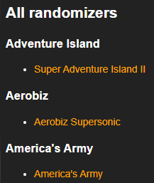 Randomizer List - Dark Mode