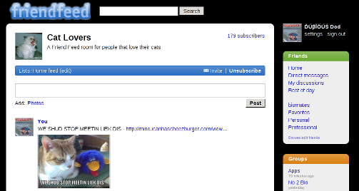 Friendfeed in the Black