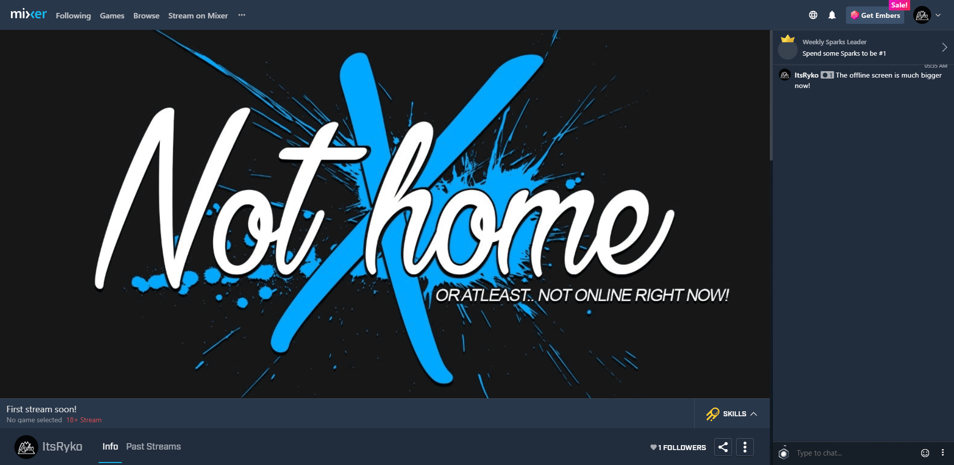 Mixer Bigger Offline Screen