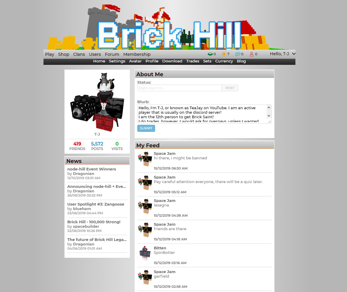 Brick Hill CLASSIC - Light Theme