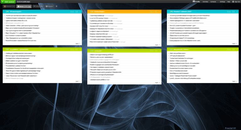 Netvibes Simple Theme - Minimalistic and Clean