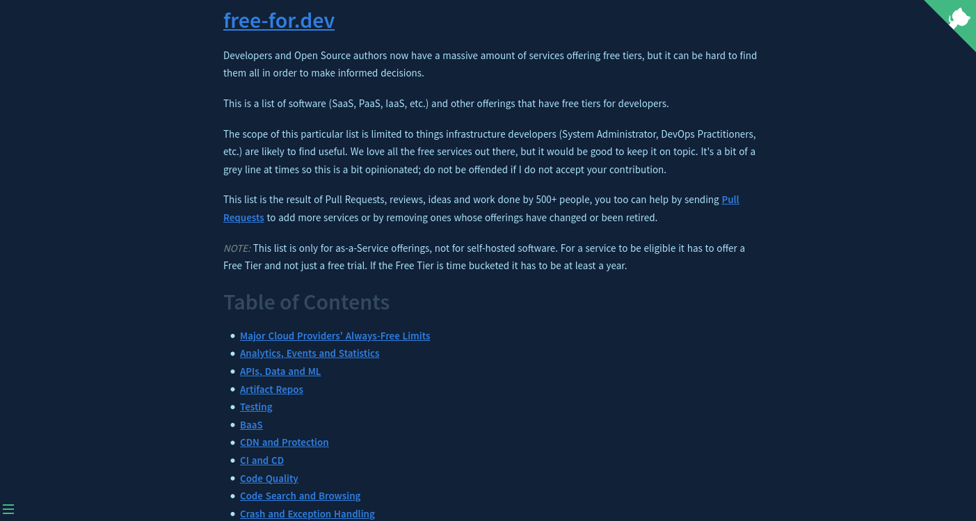 Free for developers - Dark blue theme