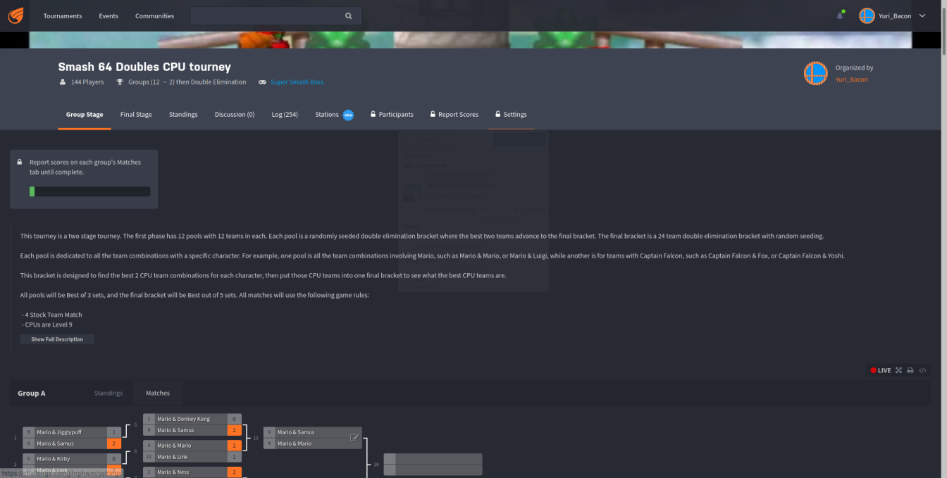 Full Width Bracket Pages