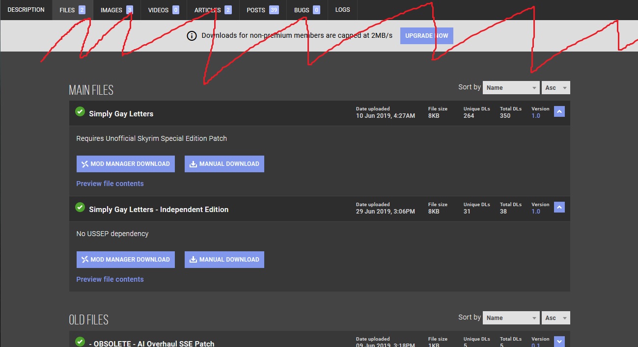 NexusMods no premium and vortex shit