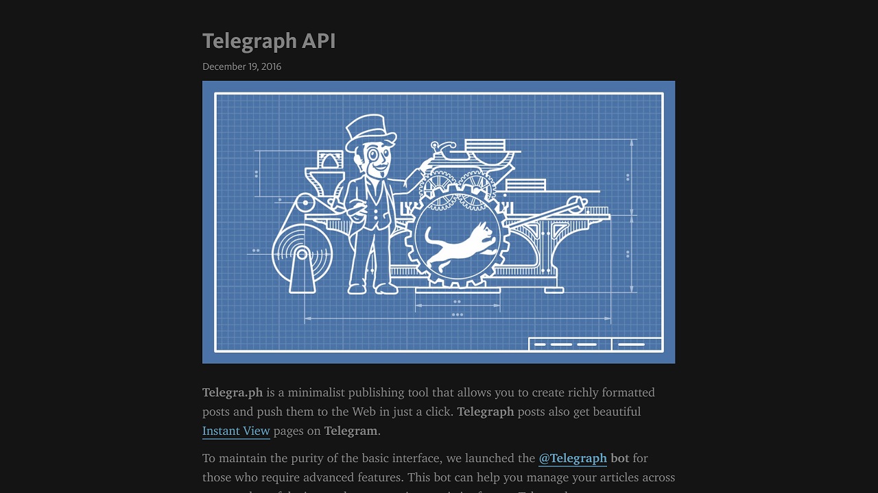 Telegraph (telegra.ph) Dark