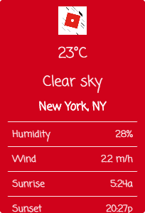 Cool ROBLOX Weather Widget