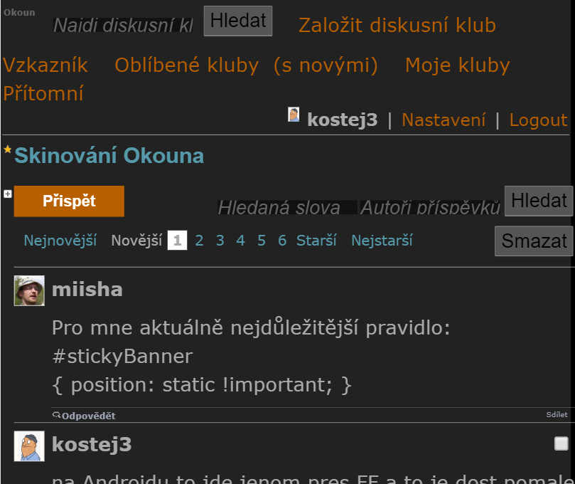 okoun mobile dark
