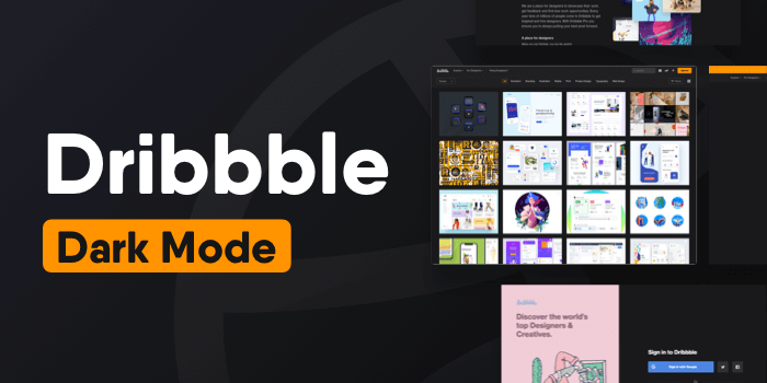 【Stopped Updating】Dribbble Dark Mode