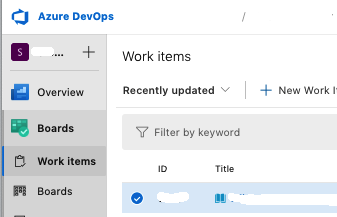 Azure DevOps smaller sidebar