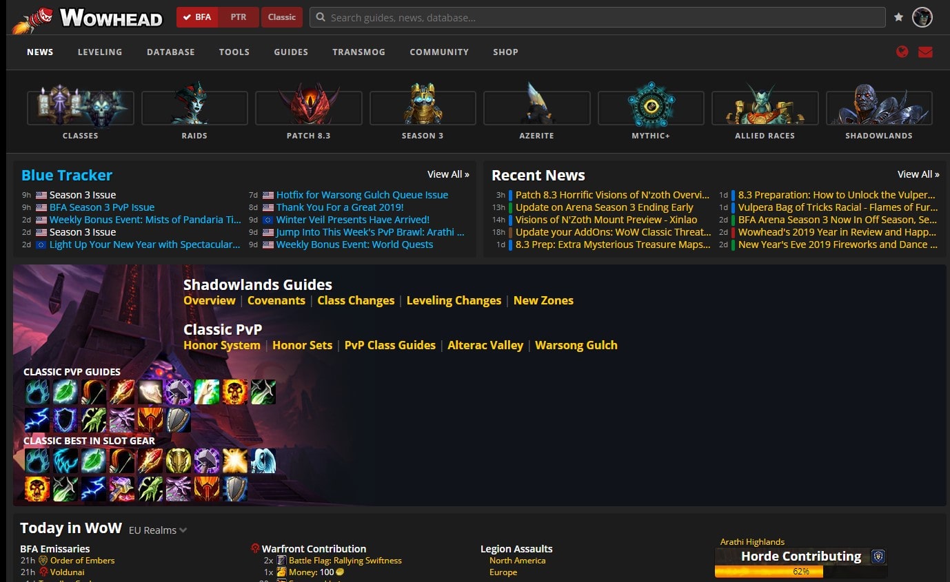 Wowhead NO ADS (2020)