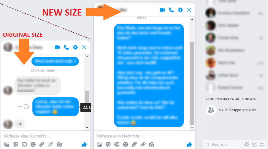 Facebook bigger chatbox