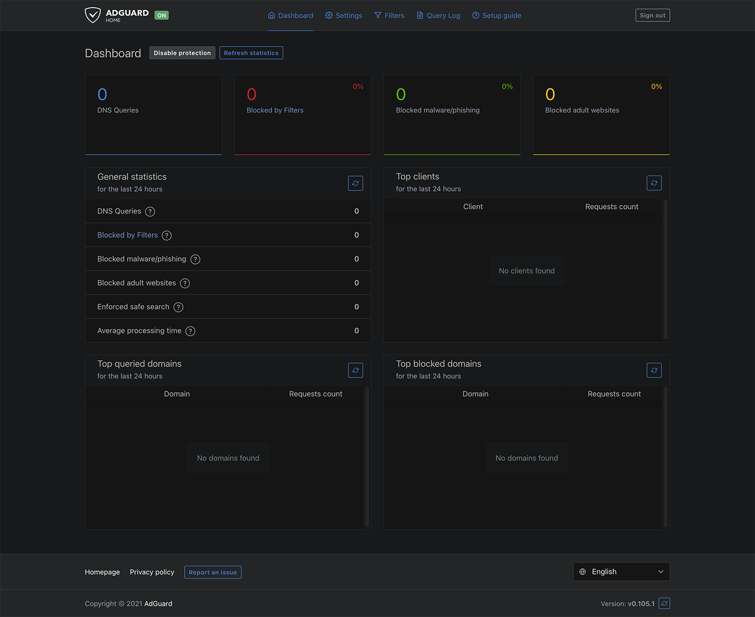 AdGuard Home Dark Theme