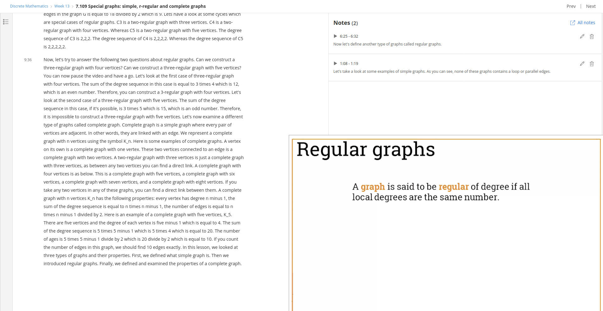 Coursera: Enlarge videos on larger screens