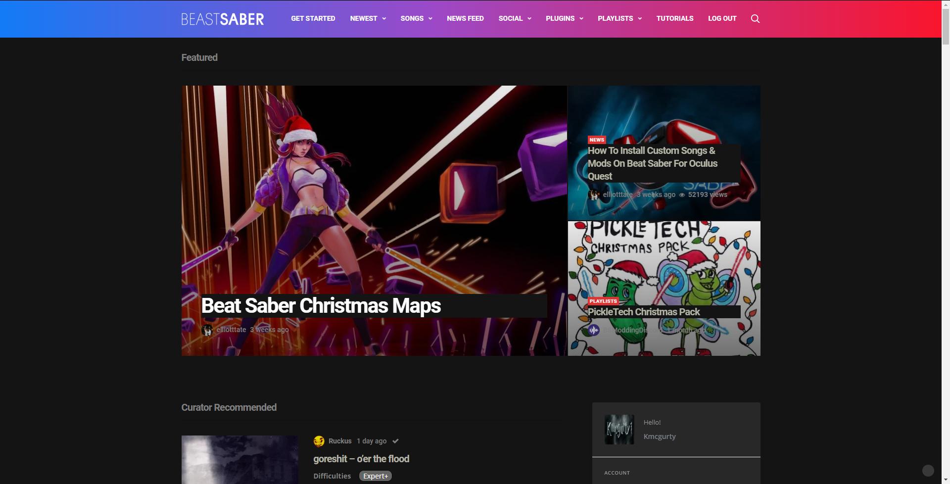 Bsaber Dark Theme