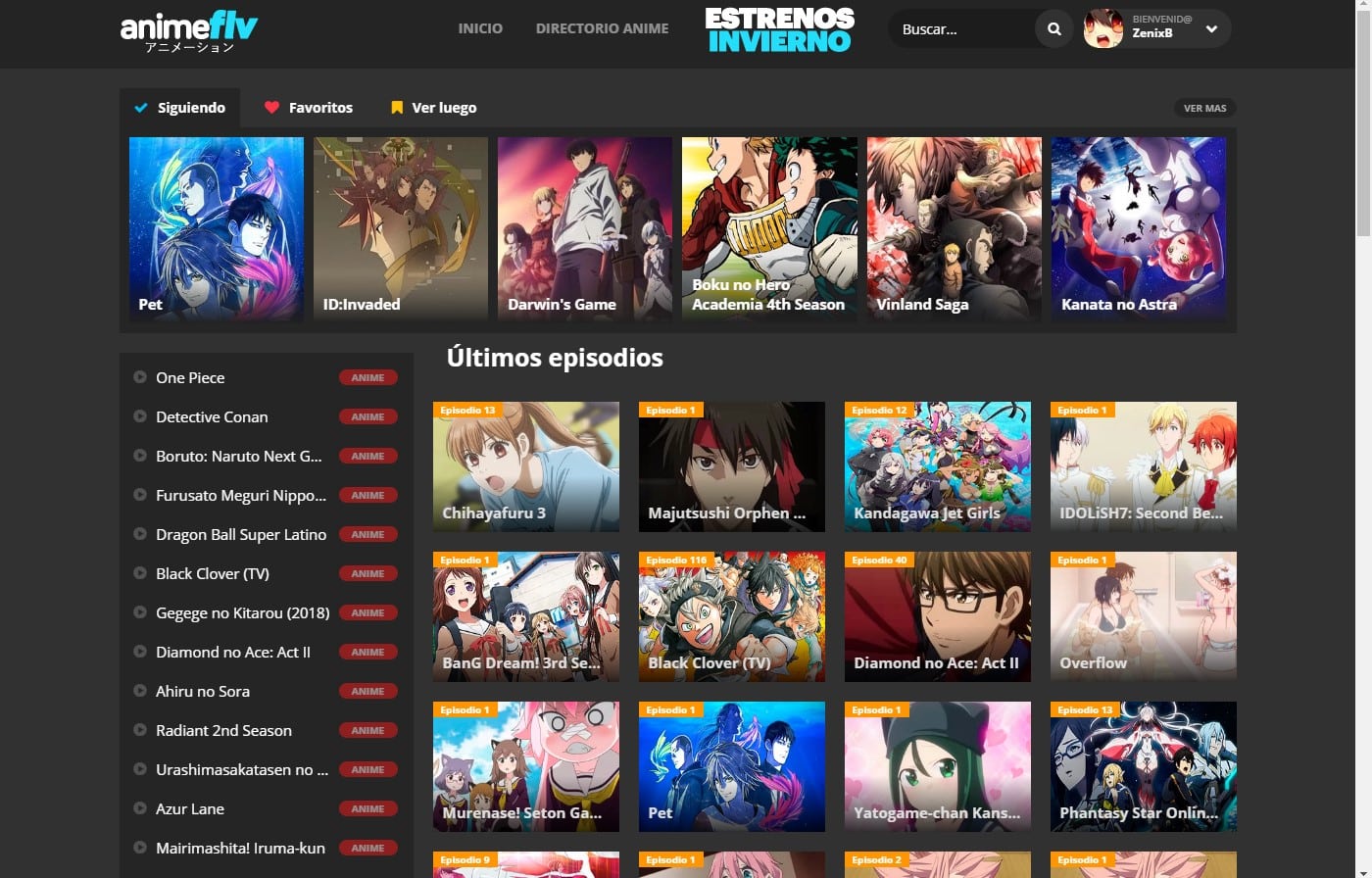 ★ New Animeflv Dark Theme
