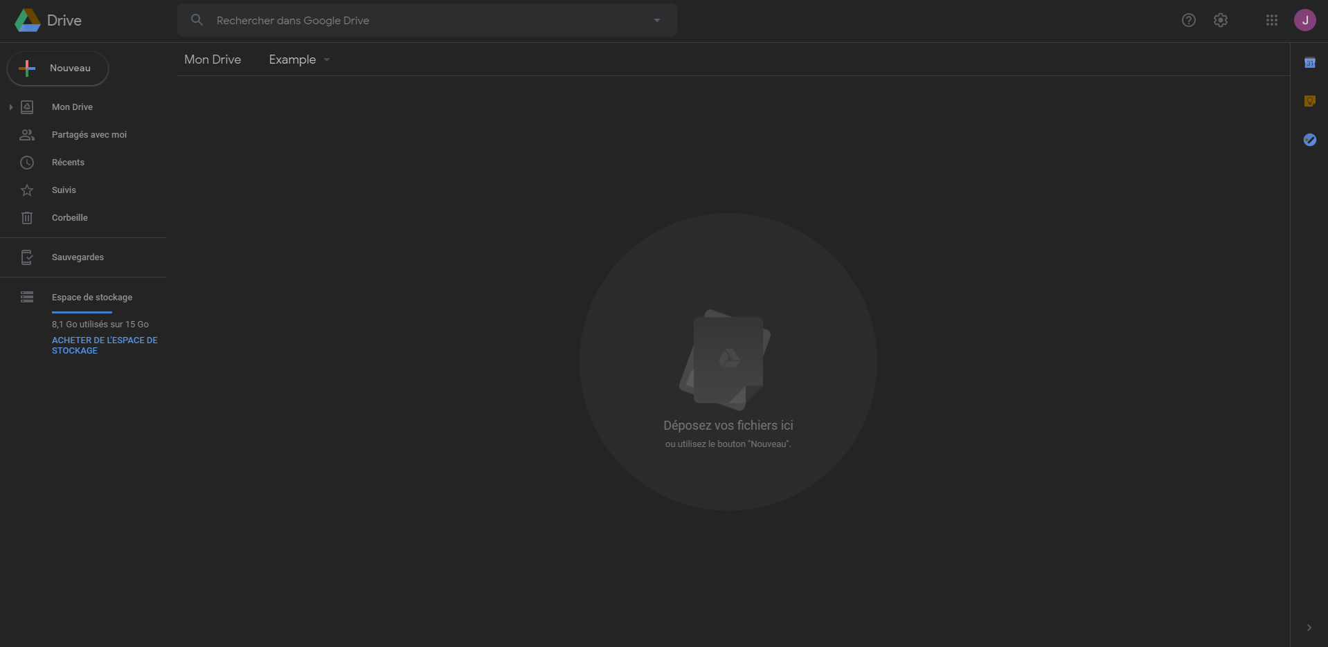 Simple Dark Google Drive