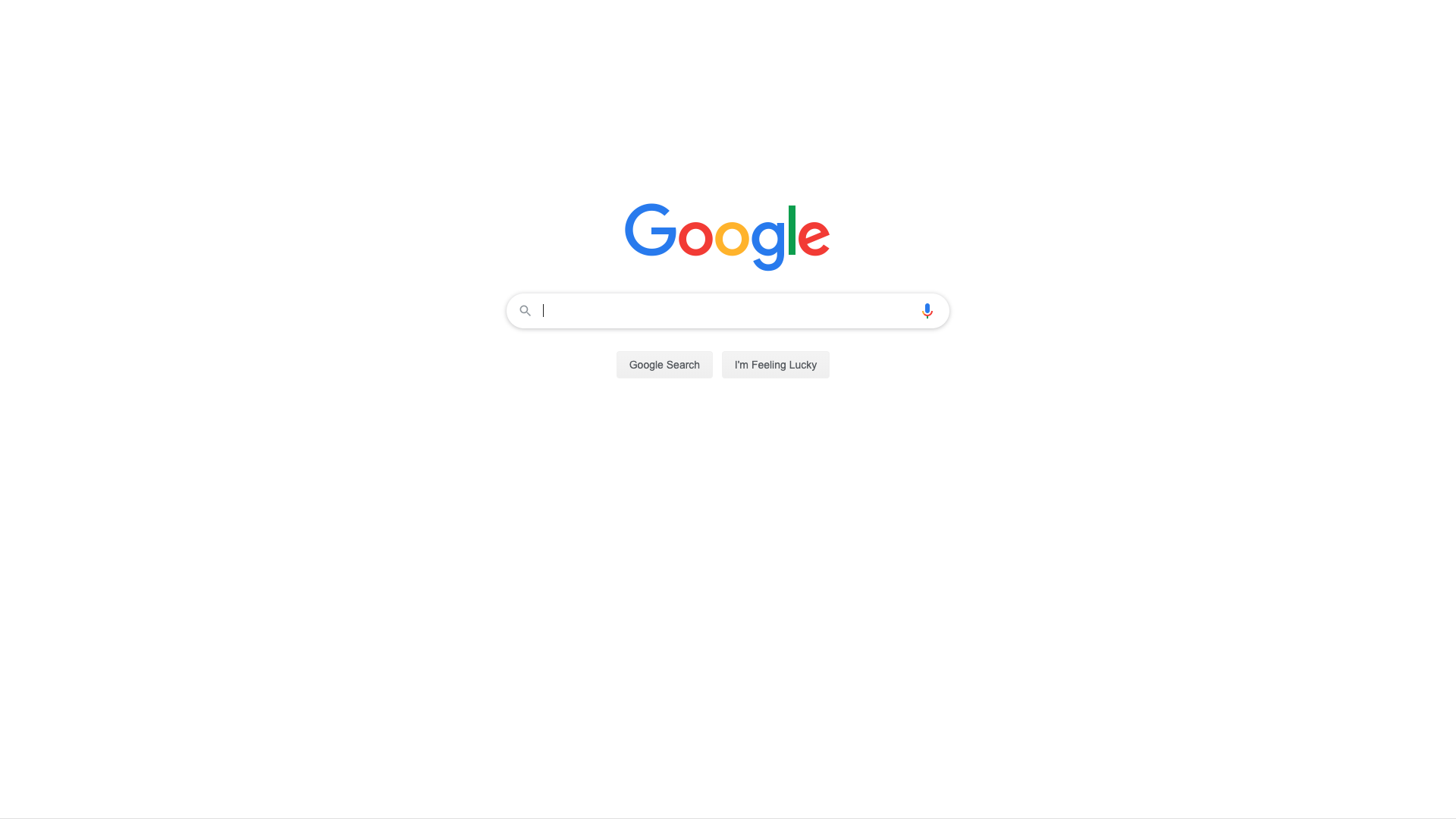 Clean Google - only search