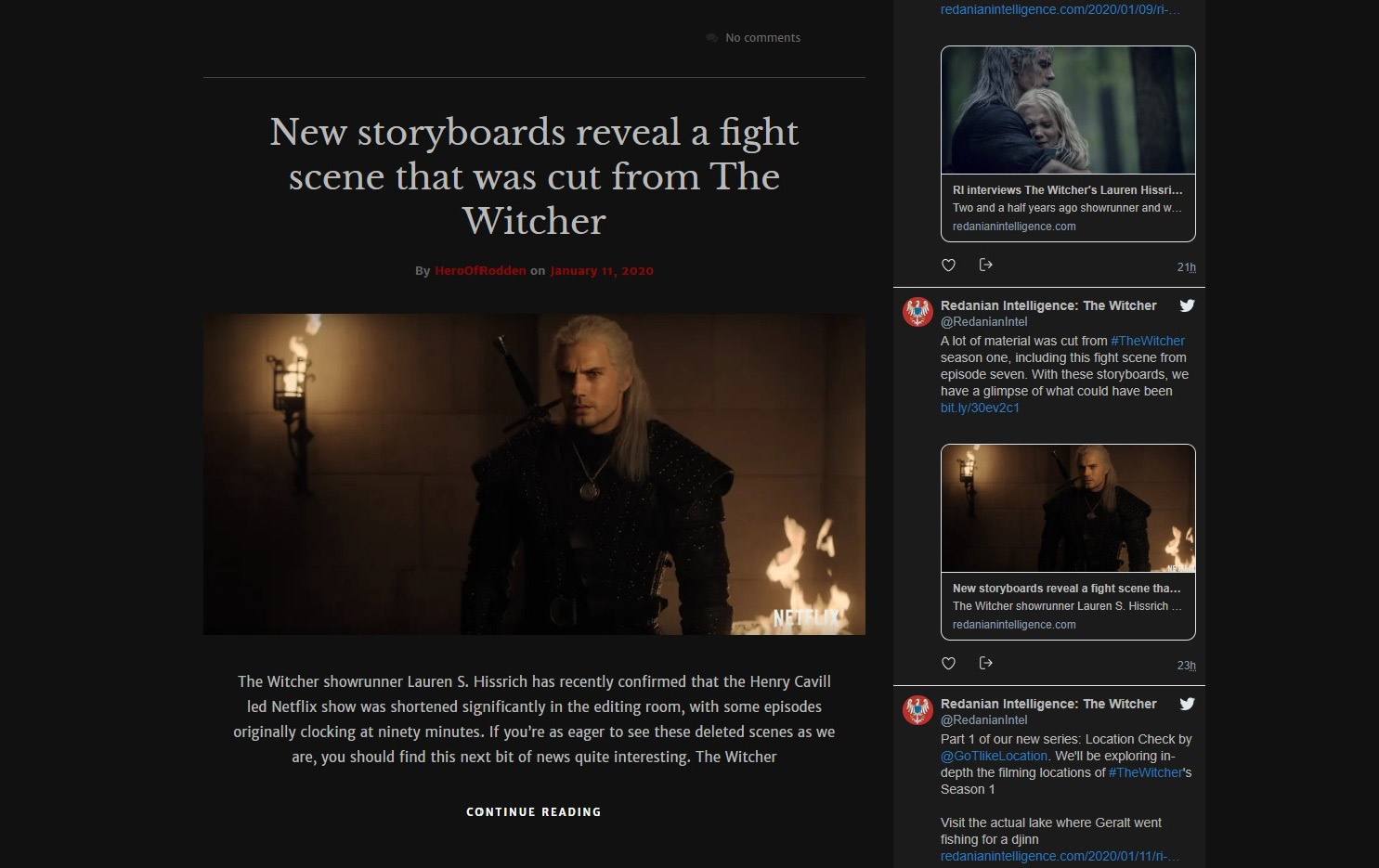 Redanian Intelligence Dark Mode