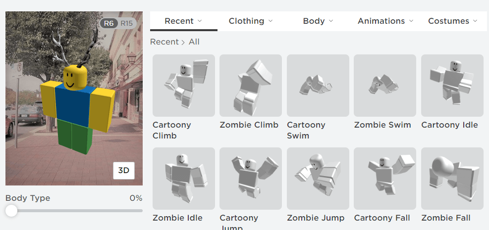 Roblox Avatar Customization Theme - Town Sidewalk