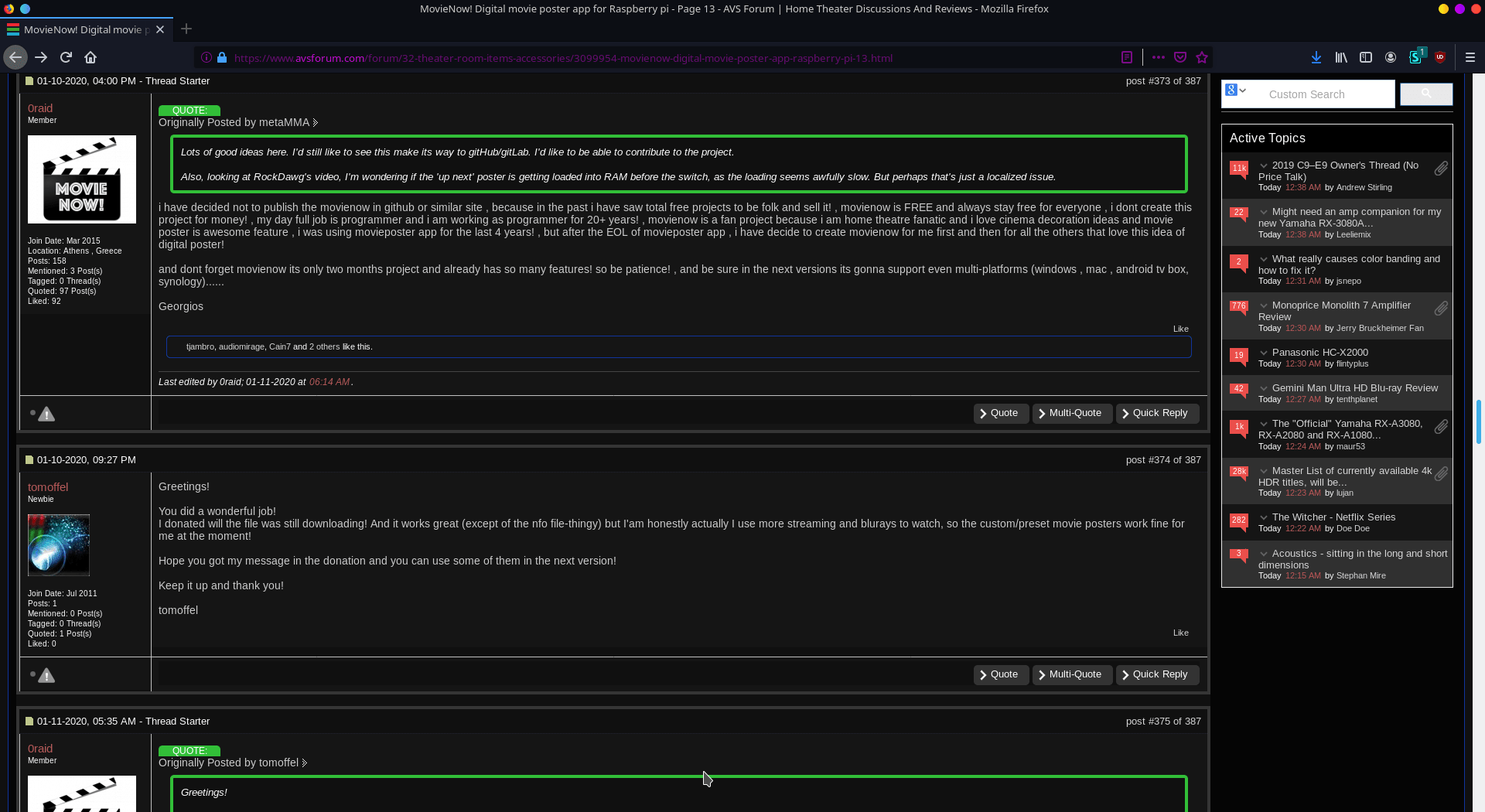 avsforum (actual forums) - Dark Theme