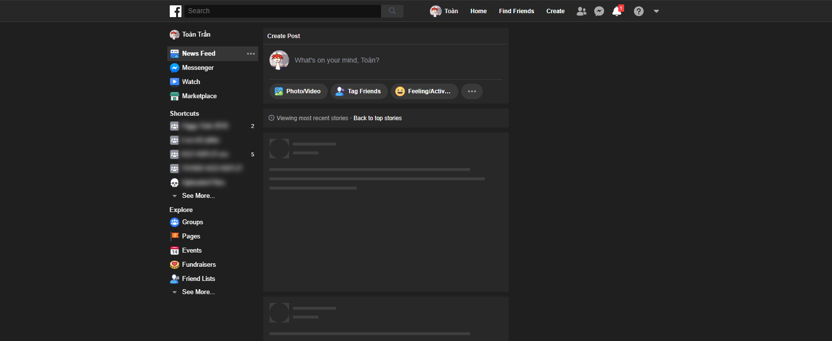 Dark Theme for Facebook