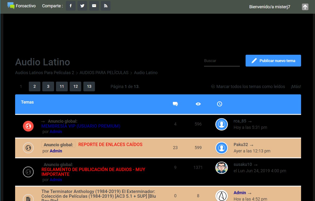 Audios Latinos Para Películas 2 Dark