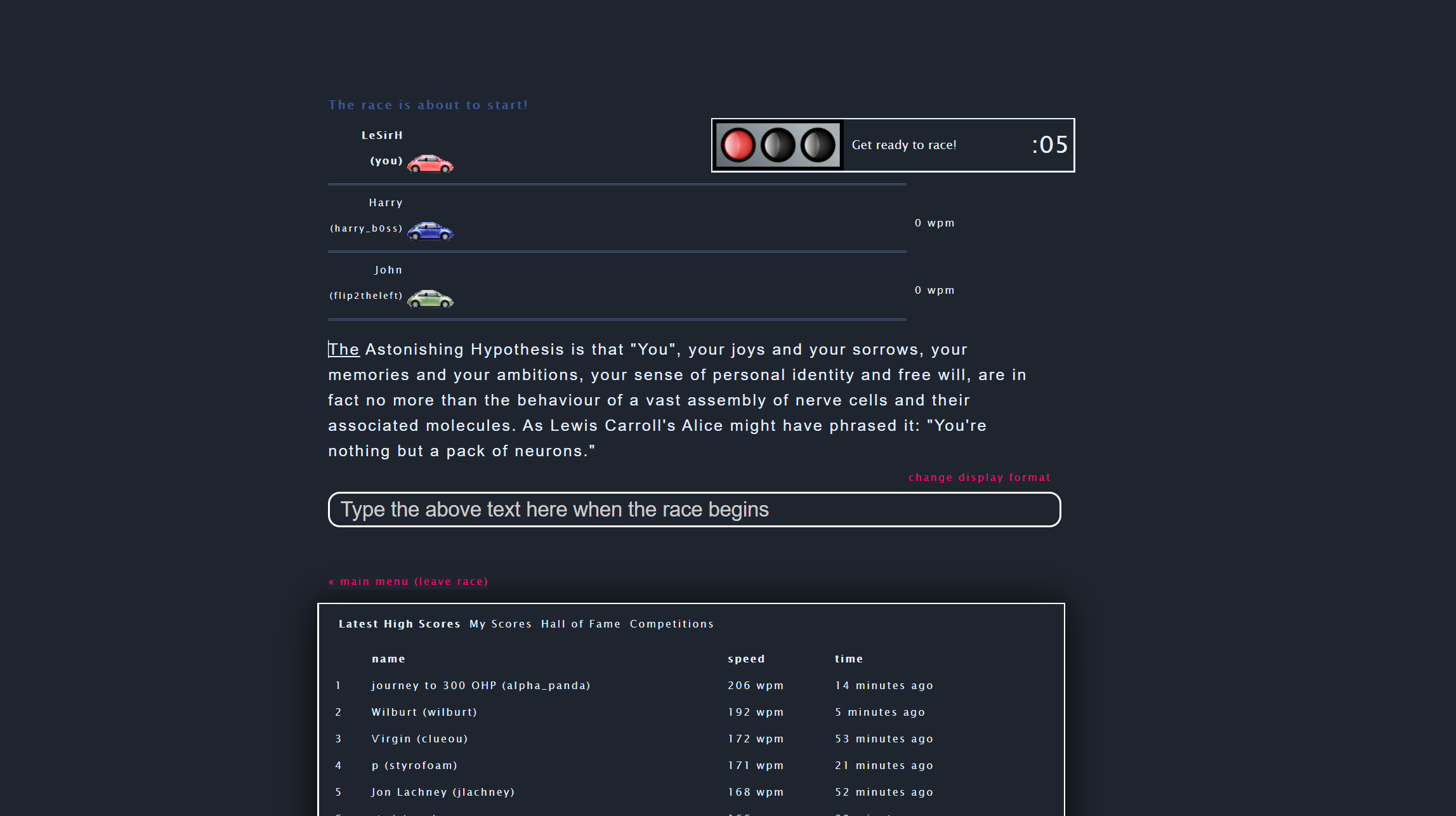 TypeRacer Dark Pink