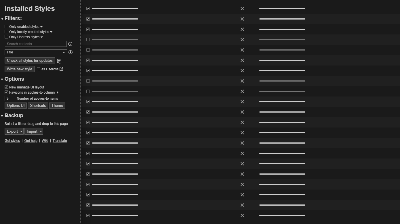 Chrome - Dark Stylus