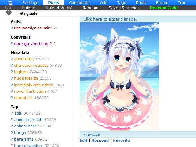 Gelbooru condensed view