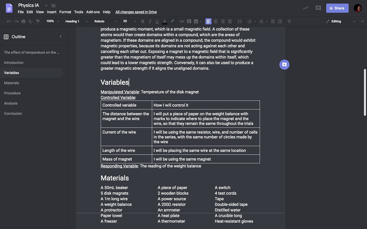 Discord Theme for Google Docs
