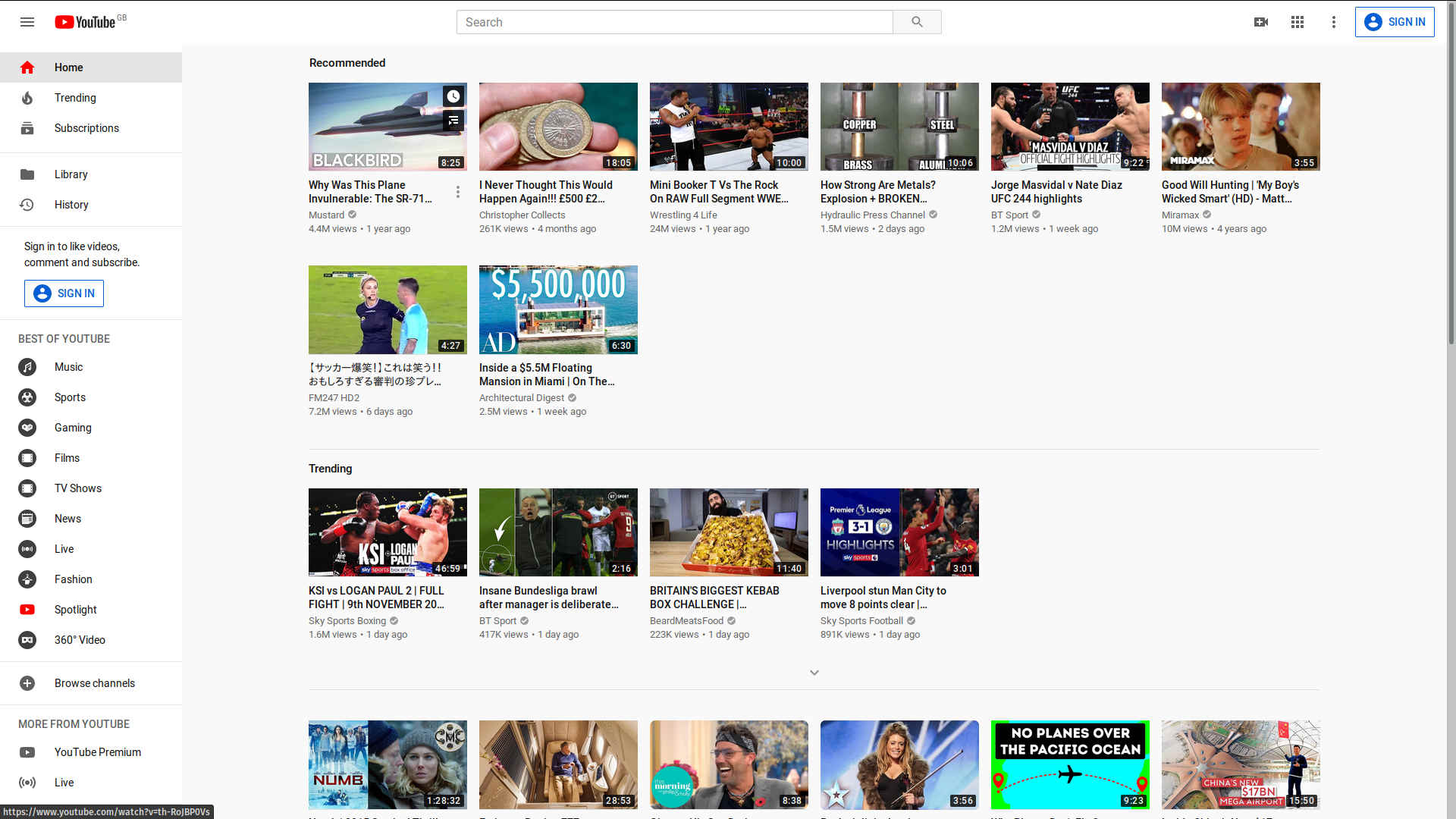 Mid 2019 Thumbnail Size YouTube