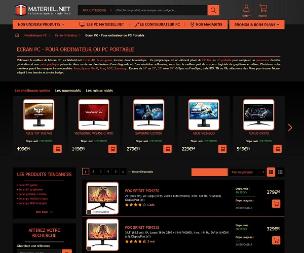 Materiel.net Dark Theme