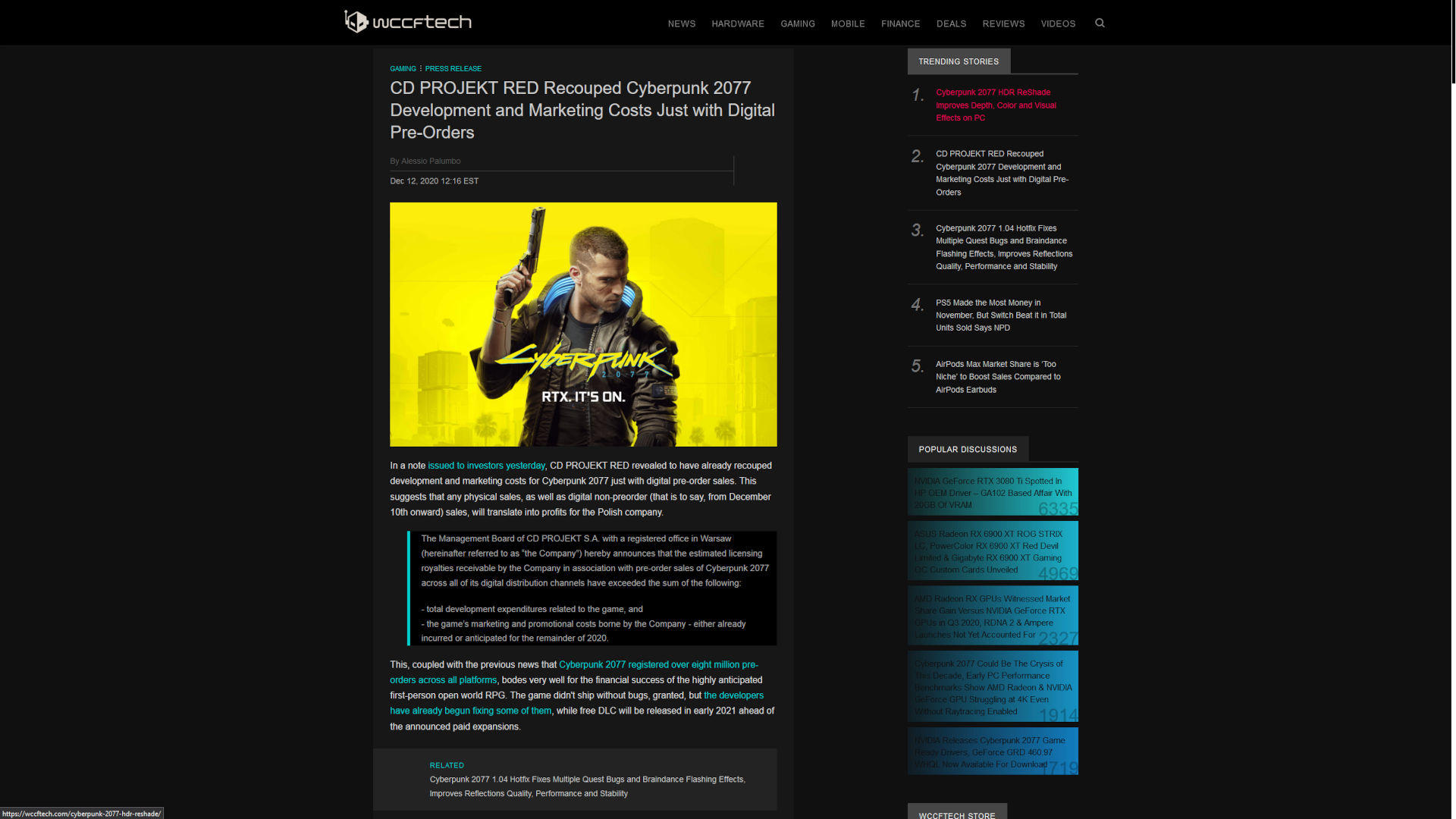 Xii-Nyth's Wccftech Nightmode (Old)