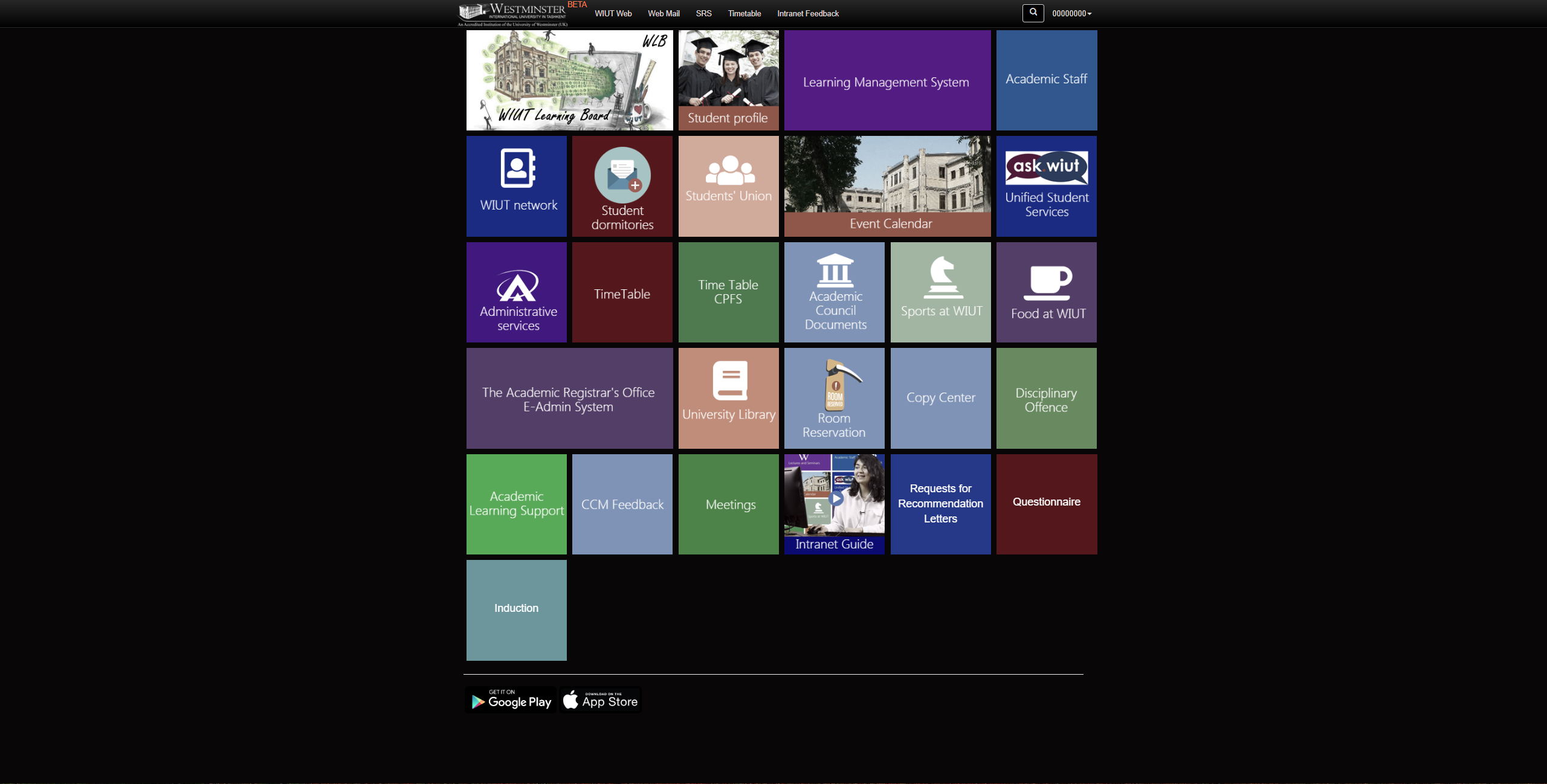 Dark Mode | WIUT Intranet