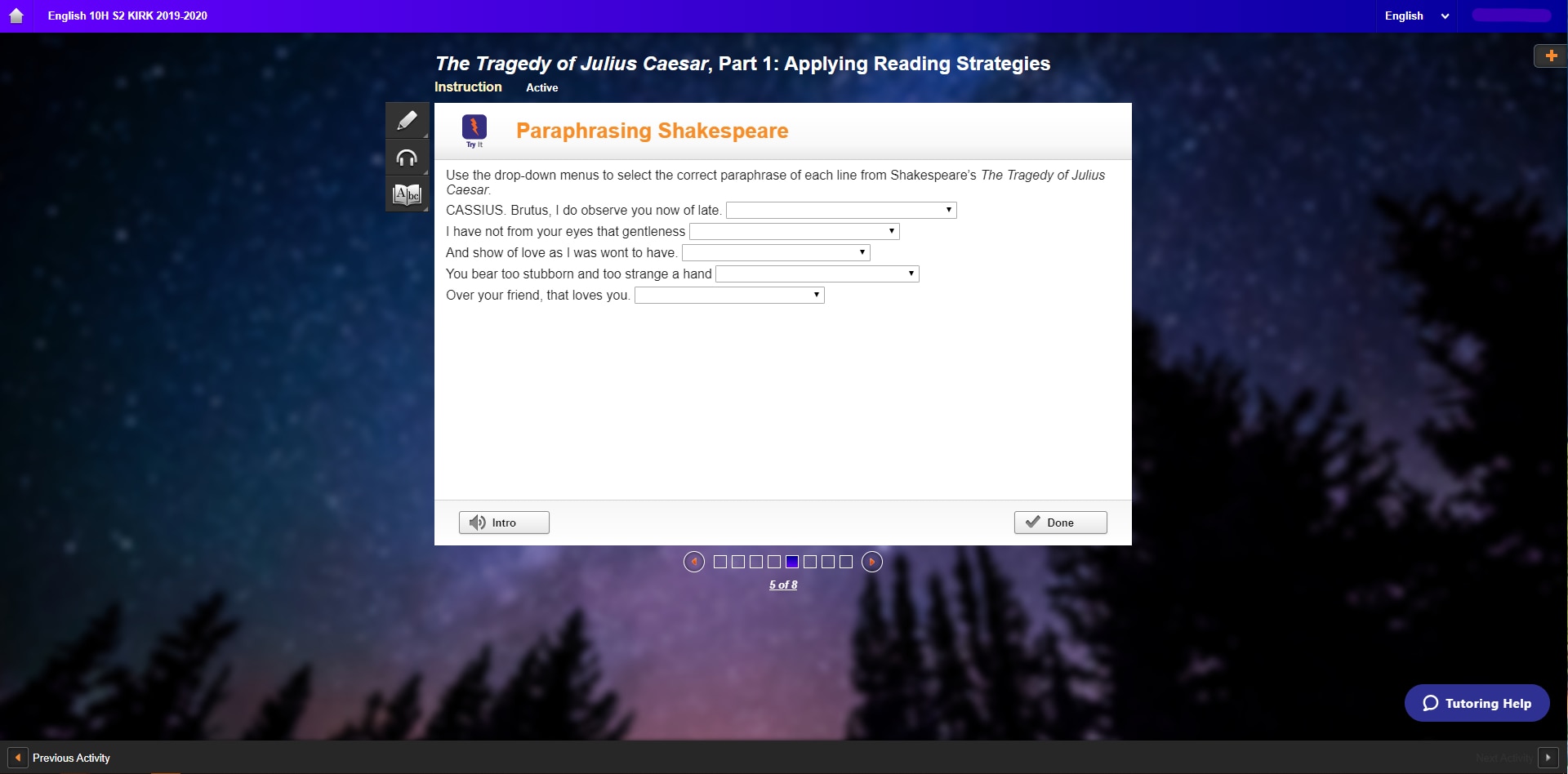Night Sky (V3) - For Edgenuity