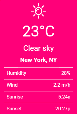 Pink weather.......