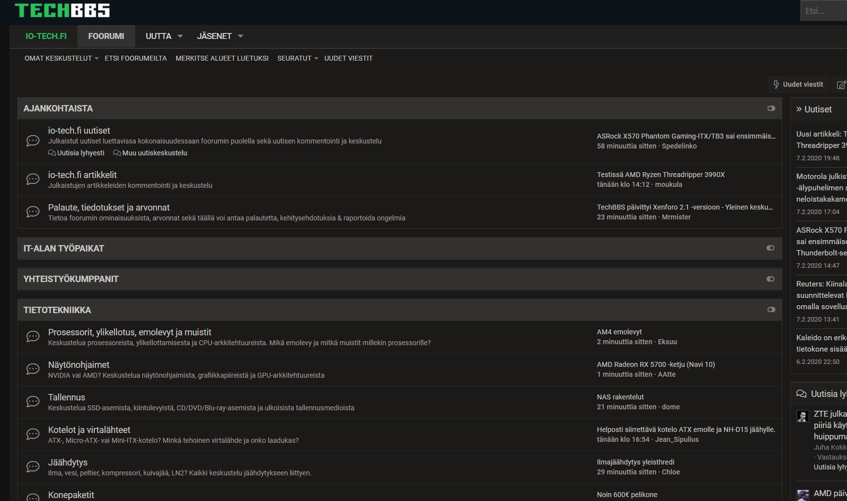 BBS.IO-TECH.fi Classic Dark Theme - Xenforo 2.1